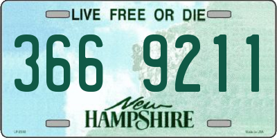 NH license plate 3669211