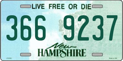 NH license plate 3669237