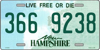 NH license plate 3669238