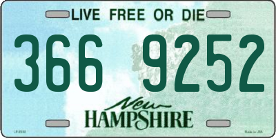 NH license plate 3669252