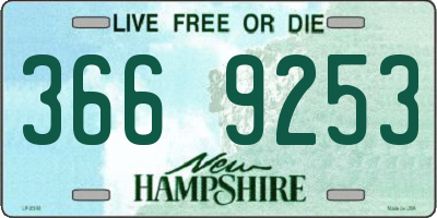 NH license plate 3669253