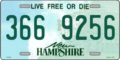 NH license plate 3669256