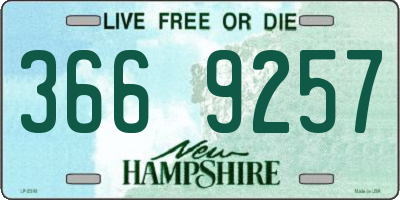 NH license plate 3669257