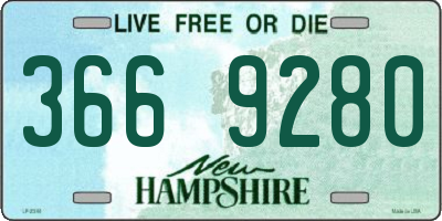 NH license plate 3669280