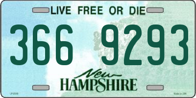 NH license plate 3669293