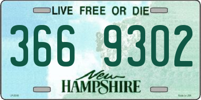 NH license plate 3669302