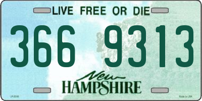 NH license plate 3669313