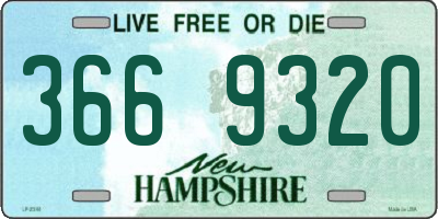 NH license plate 3669320