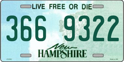 NH license plate 3669322