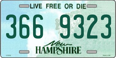 NH license plate 3669323