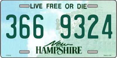 NH license plate 3669324