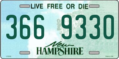 NH license plate 3669330