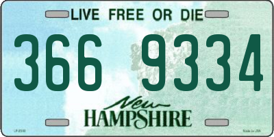 NH license plate 3669334