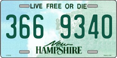 NH license plate 3669340