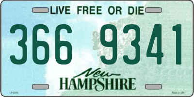NH license plate 3669341