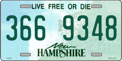 NH license plate 3669348