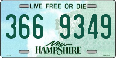 NH license plate 3669349