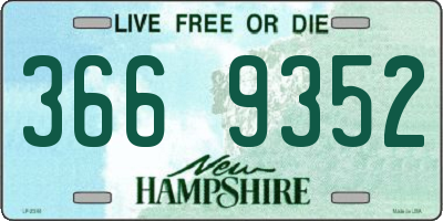 NH license plate 3669352
