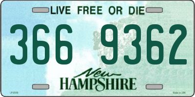 NH license plate 3669362