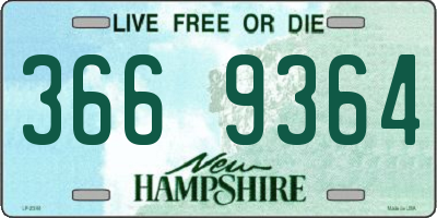 NH license plate 3669364