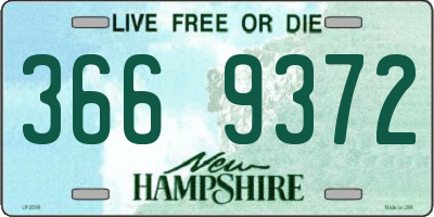 NH license plate 3669372