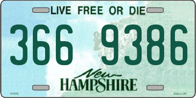 NH license plate 3669386