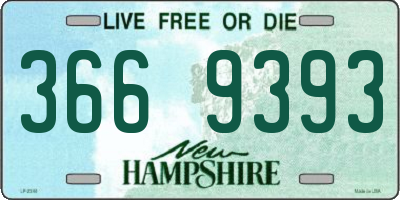 NH license plate 3669393
