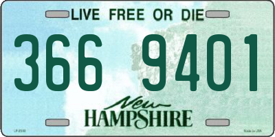 NH license plate 3669401
