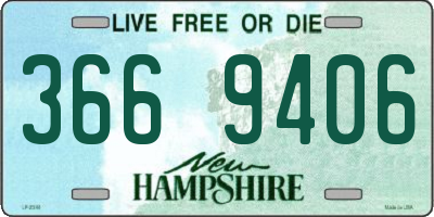 NH license plate 3669406