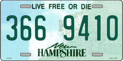NH license plate 3669410