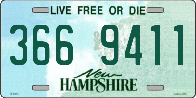 NH license plate 3669411