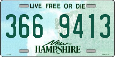 NH license plate 3669413