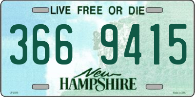 NH license plate 3669415