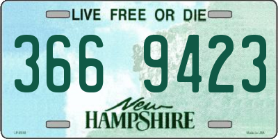 NH license plate 3669423