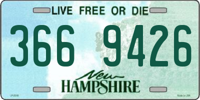 NH license plate 3669426