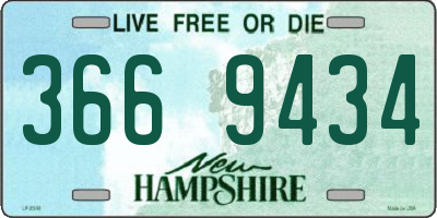 NH license plate 3669434