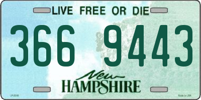 NH license plate 3669443