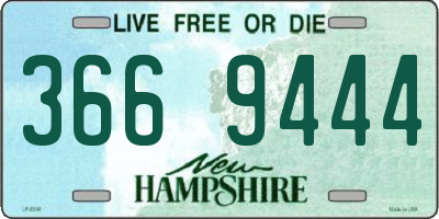 NH license plate 3669444