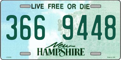 NH license plate 3669448