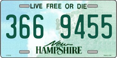 NH license plate 3669455