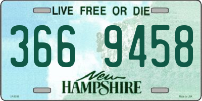 NH license plate 3669458