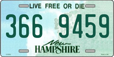 NH license plate 3669459