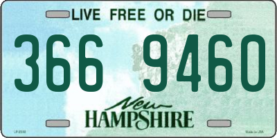 NH license plate 3669460