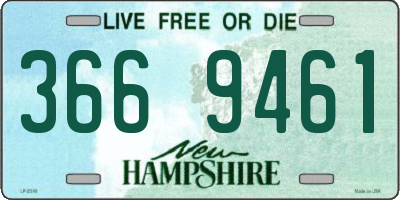 NH license plate 3669461