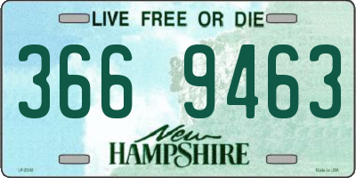 NH license plate 3669463