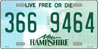 NH license plate 3669464