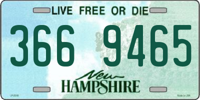 NH license plate 3669465