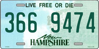 NH license plate 3669474
