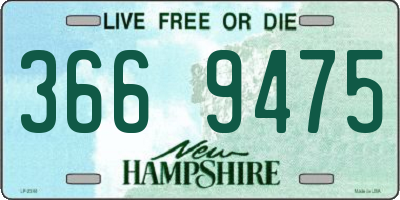 NH license plate 3669475