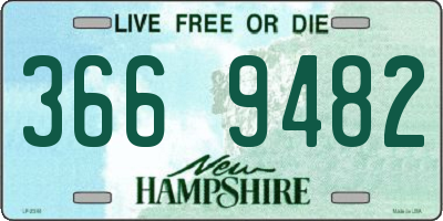 NH license plate 3669482